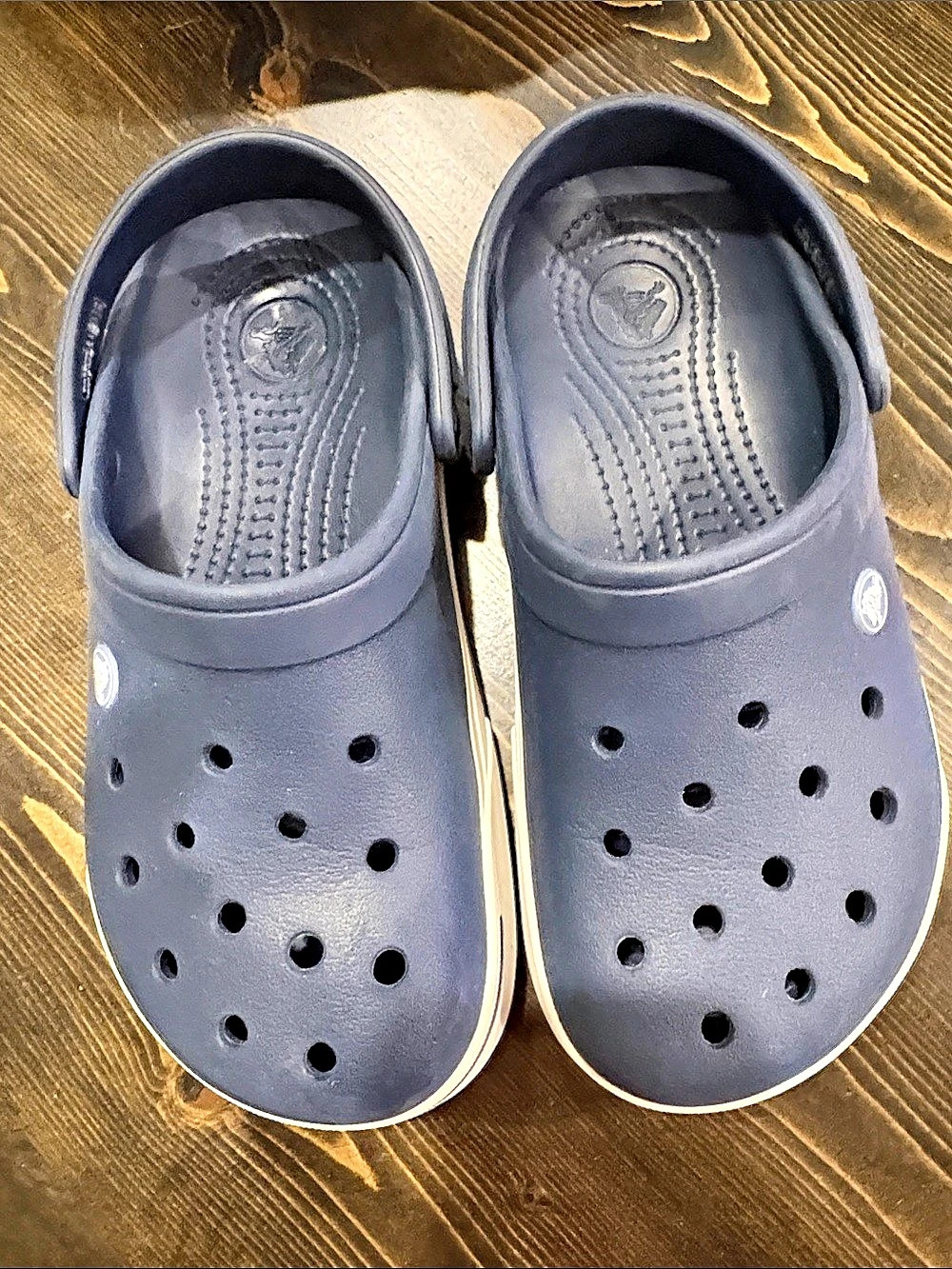 Crocs Crocband Clog Blue & White Men's 6 / Women's 8